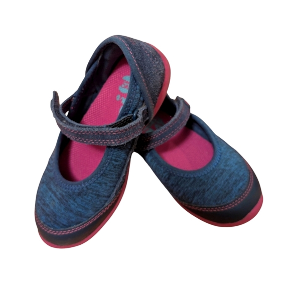 Stride Rite Made to play Kids' Blue and Pink Mary Jane Shoes Girls Size 9 - Picture 3 of 7